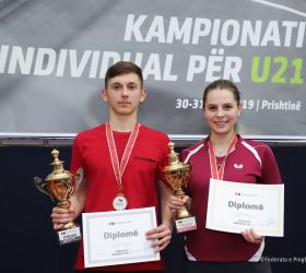 Kreshnik Mahmuti dhe Era Janjeva kampion per U21