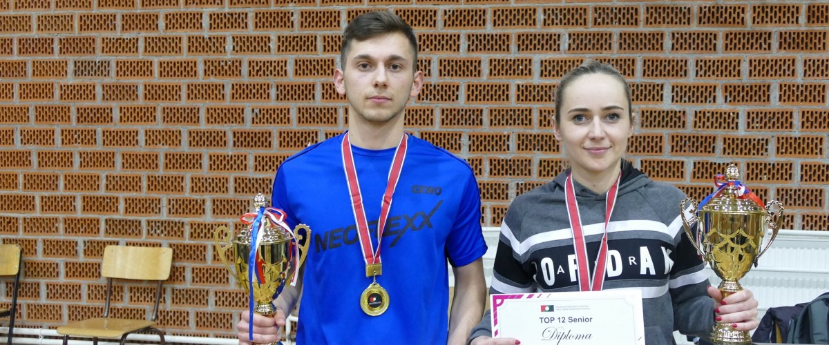 Kreshnik MAHMUTI dhe Linda ZEQIRI kampion te turneut TOP 12 (M) dhe TOP 8 (F) per Senior