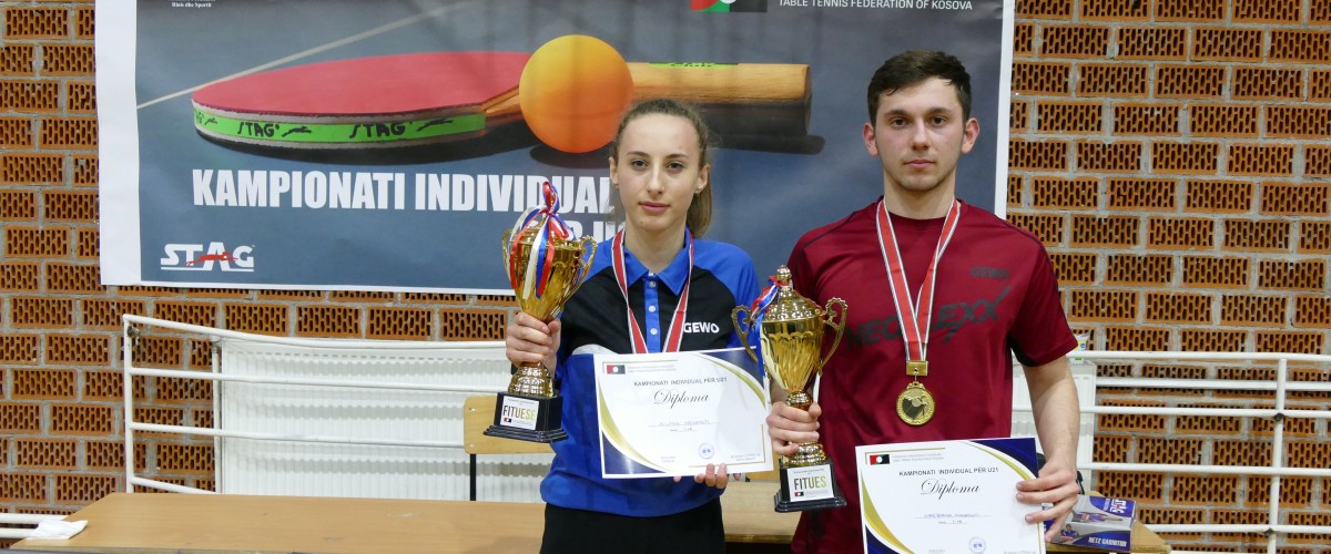 KRESHNIK MAHMUTI DHE ALMA MEHMETI KAMPION NË KAMPIONATIN PËR U21