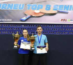 Kreshnik Mahmuti dhe Alma Mehmeti fitues të turneut TOP 8 për Senior