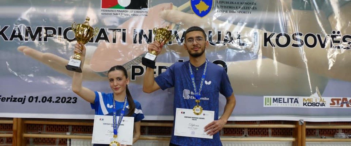 Blend Hajdari dhe Lene Osmani kampion ne Kampionatit Individual të Kosovës për U19 – 2023