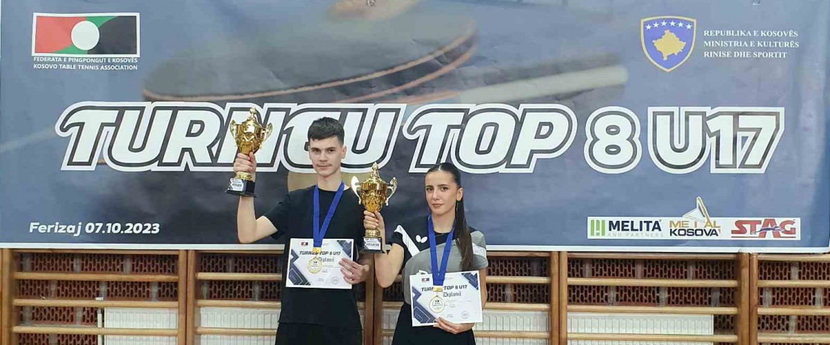 LENË OSMANI DHE ADRIATIK MALOKU SHPALLEN FITUES TË TURNEUT TOP 8 U17